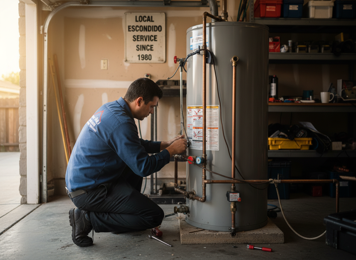 Water Heater Repair in Downtown Escondido, CA 92025