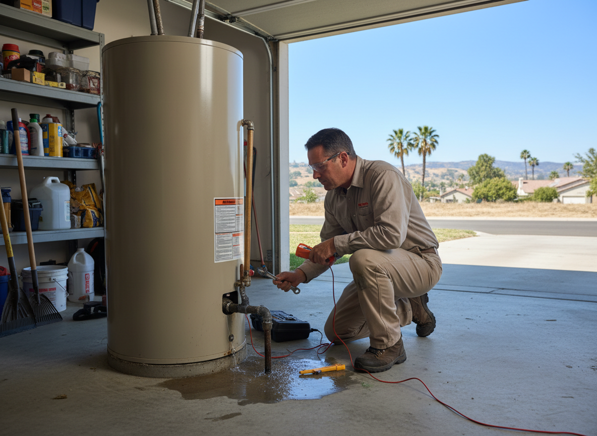 water heater repair in Downtown Escondido